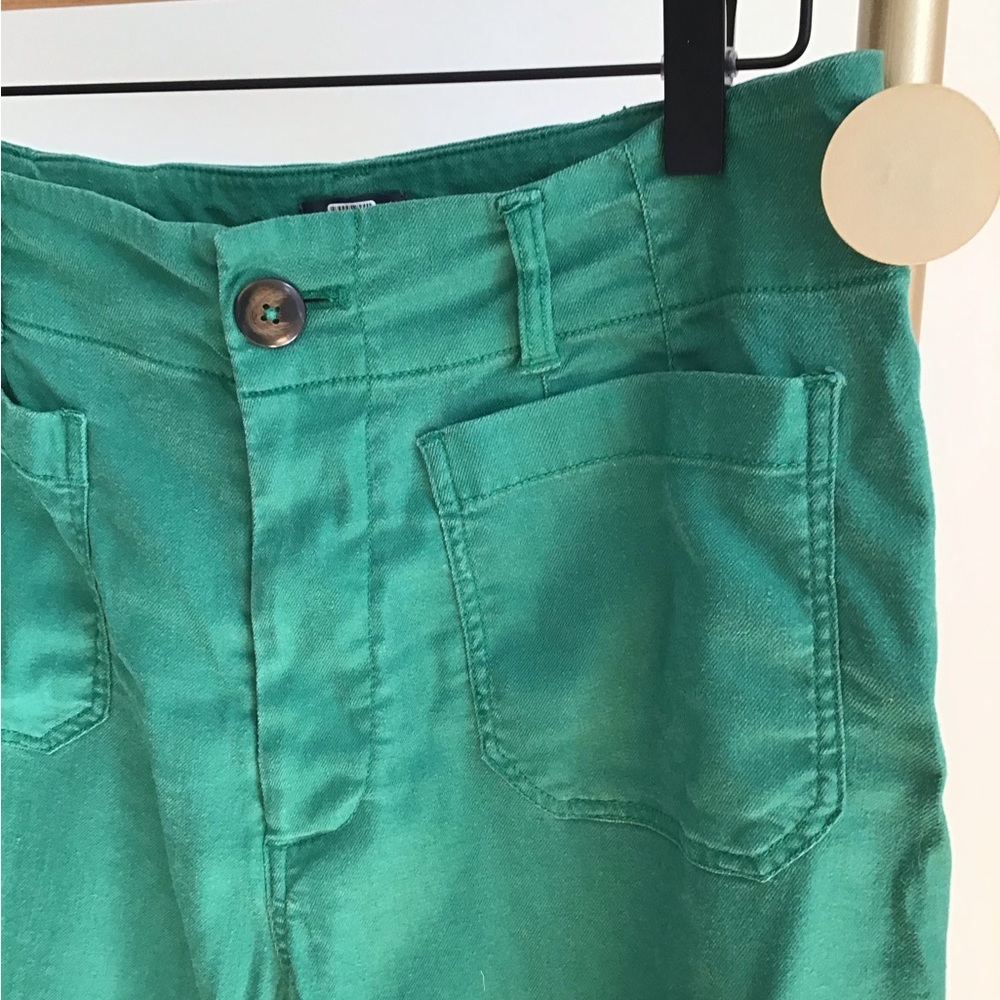 Anthropologie The Colette Linen Blend Crop Wide-Leg Pants by Maeve Size 30 - Picture 6 of 16